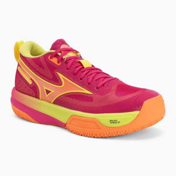 Волейбольные кроссовки Mizuno Neo Jump pink tetra/fortune yellow/light