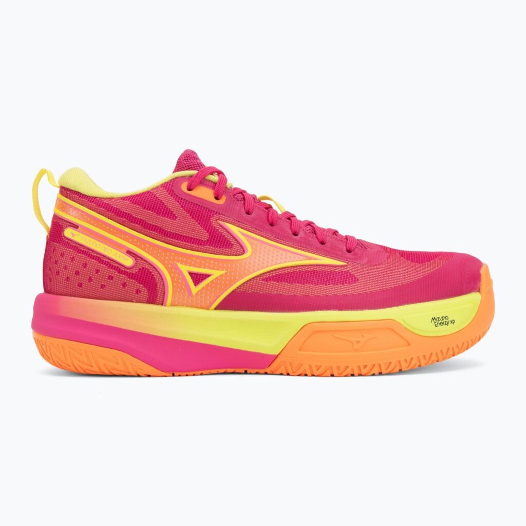Волейбольные кроссовки Mizuno Neo Jump pink tetra/fortune yellow/light