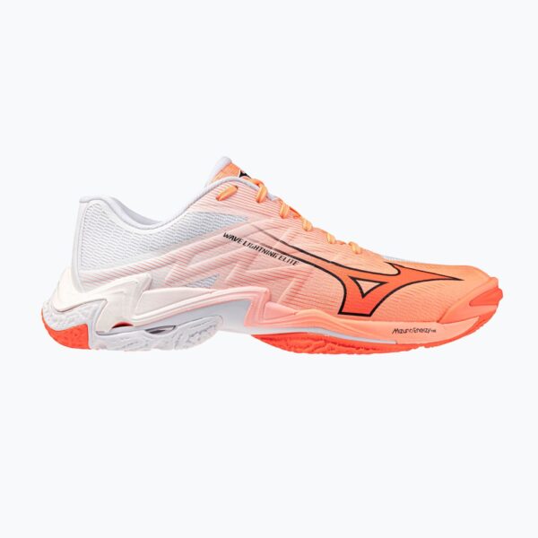 Волейбольные кроссовки Mizuno Wave Lightning Elite flamingo coral/lava orange/white