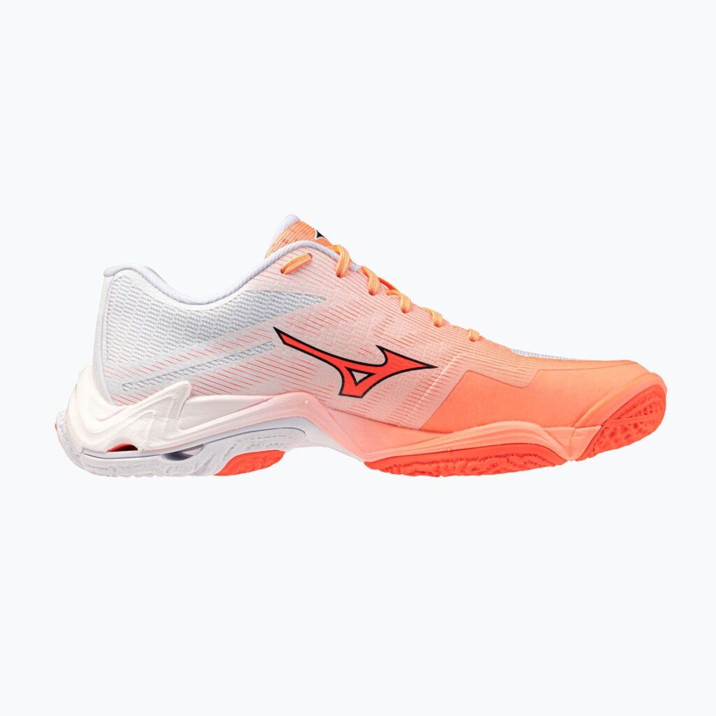 Волейбольные кроссовки Mizuno Wave Lightning Elite flamingo coral/lava orange/white