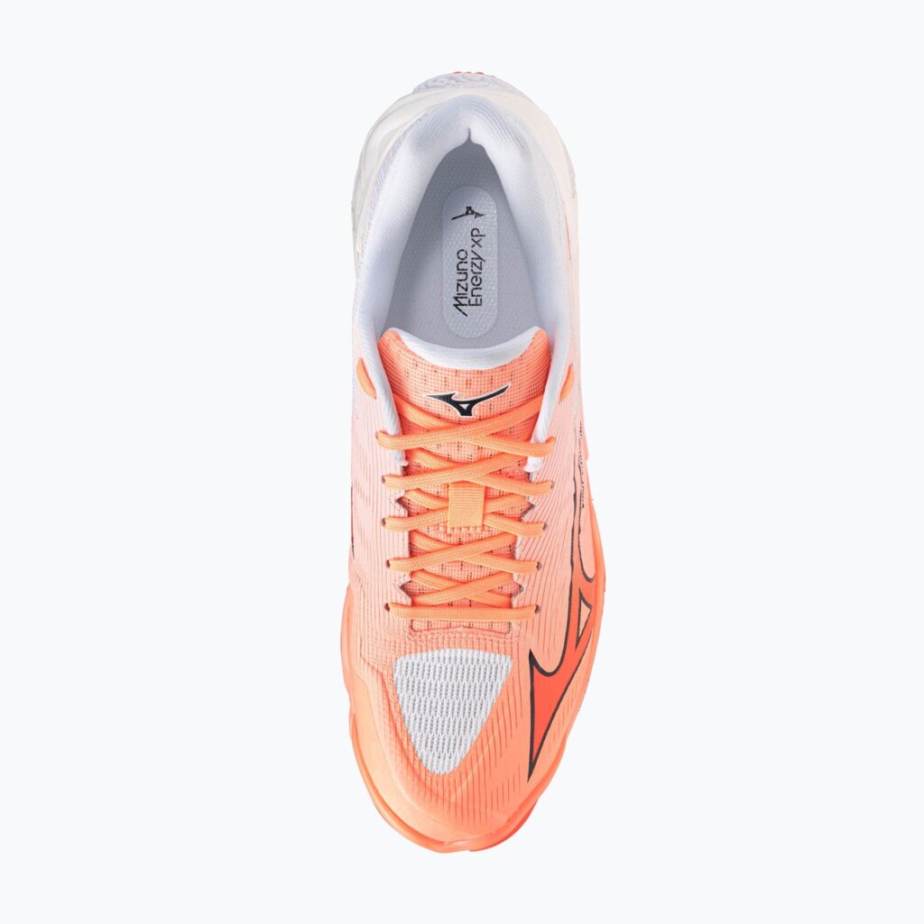 Волейбольные кроссовки Mizuno Wave Lightning Elite flamingo coral/lava orange/white