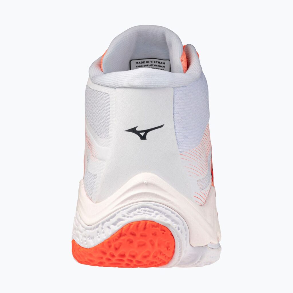 Волейбольные кроссовки Mizuno Wave Lightning Elite Mid Flamingo Coral/Lava Orange/White
