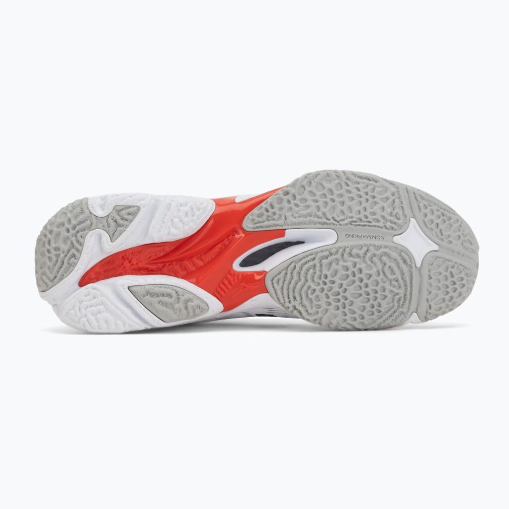 Волейбольные кроссовки Mizuno Wave Lightning Elite Mid white/black/fiery red