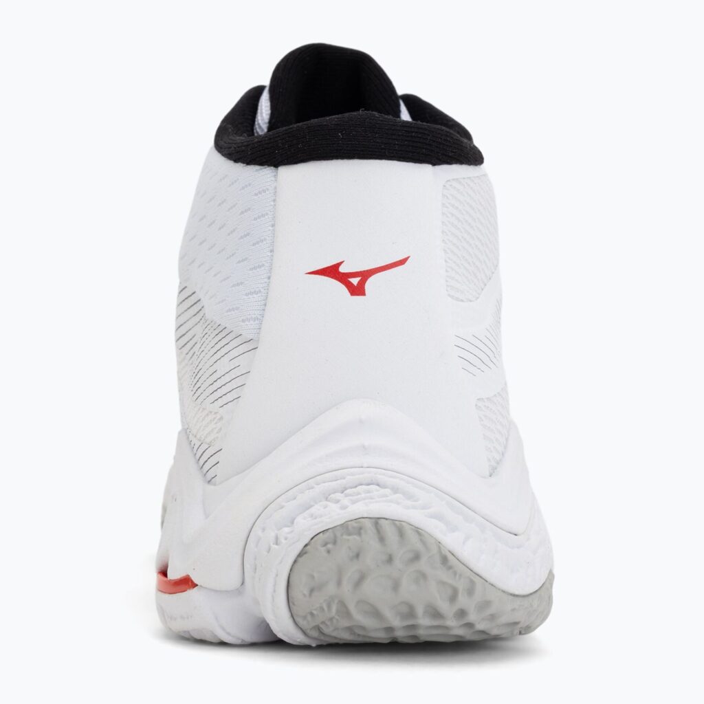 Волейбольные кроссовки Mizuno Wave Lightning Elite Mid white/black/fiery red