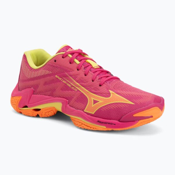 Волейбольные кроссовки Mizuno Wave Lightning Elite pink tetra/fortune yellow/ligh
