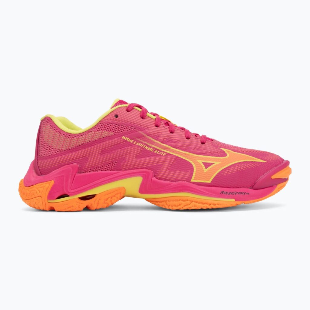 Волейбольные кроссовки Mizuno Wave Lightning Elite pink tetra/fortune yellow/ligh