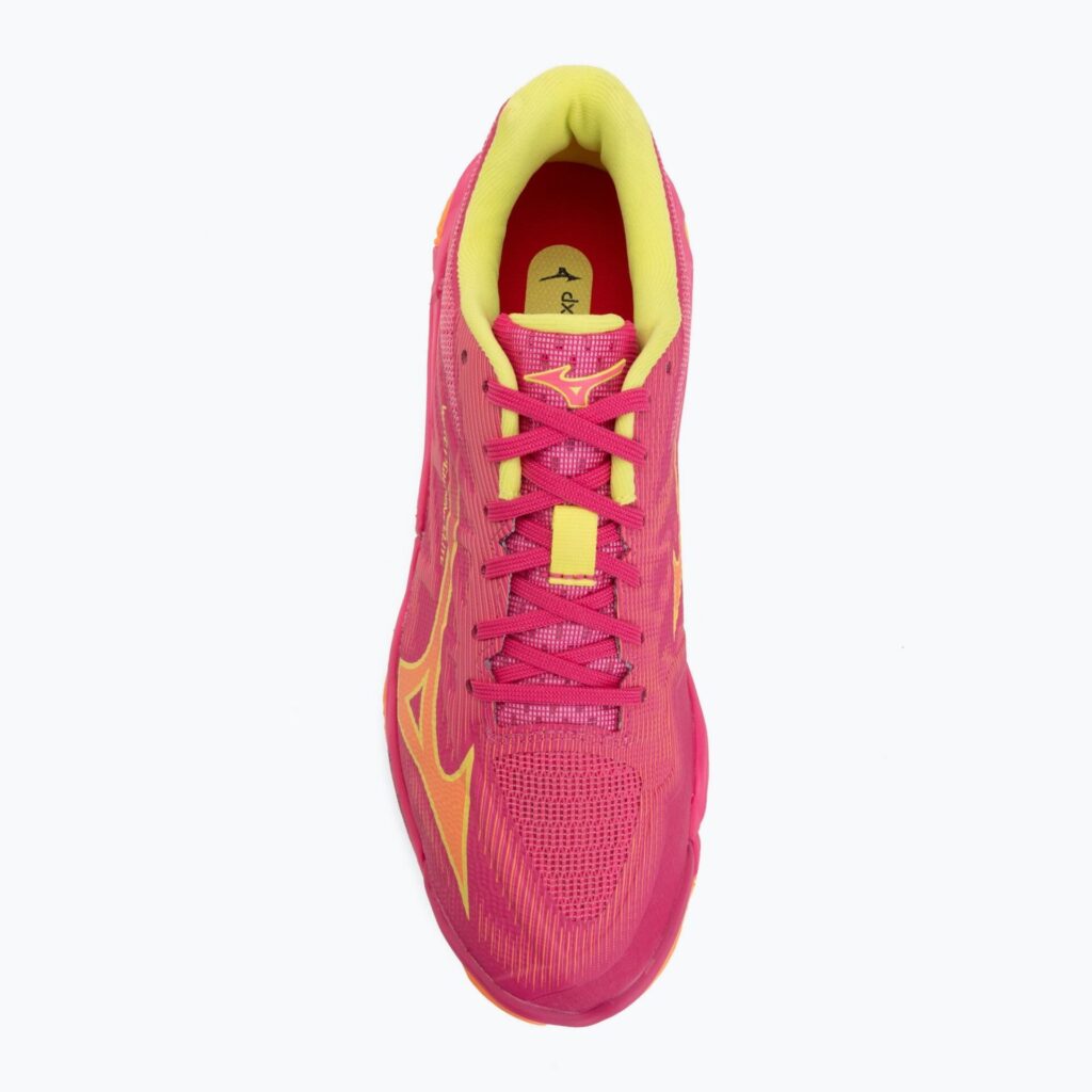 Волейбольные кроссовки Mizuno Wave Lightning Elite pink tetra/fortune yellow/ligh