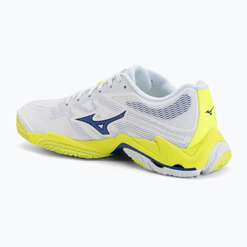 Волейбольные кроссовки Mizuno Wave Lightning Elite white/lighting yellow/dazzling blue