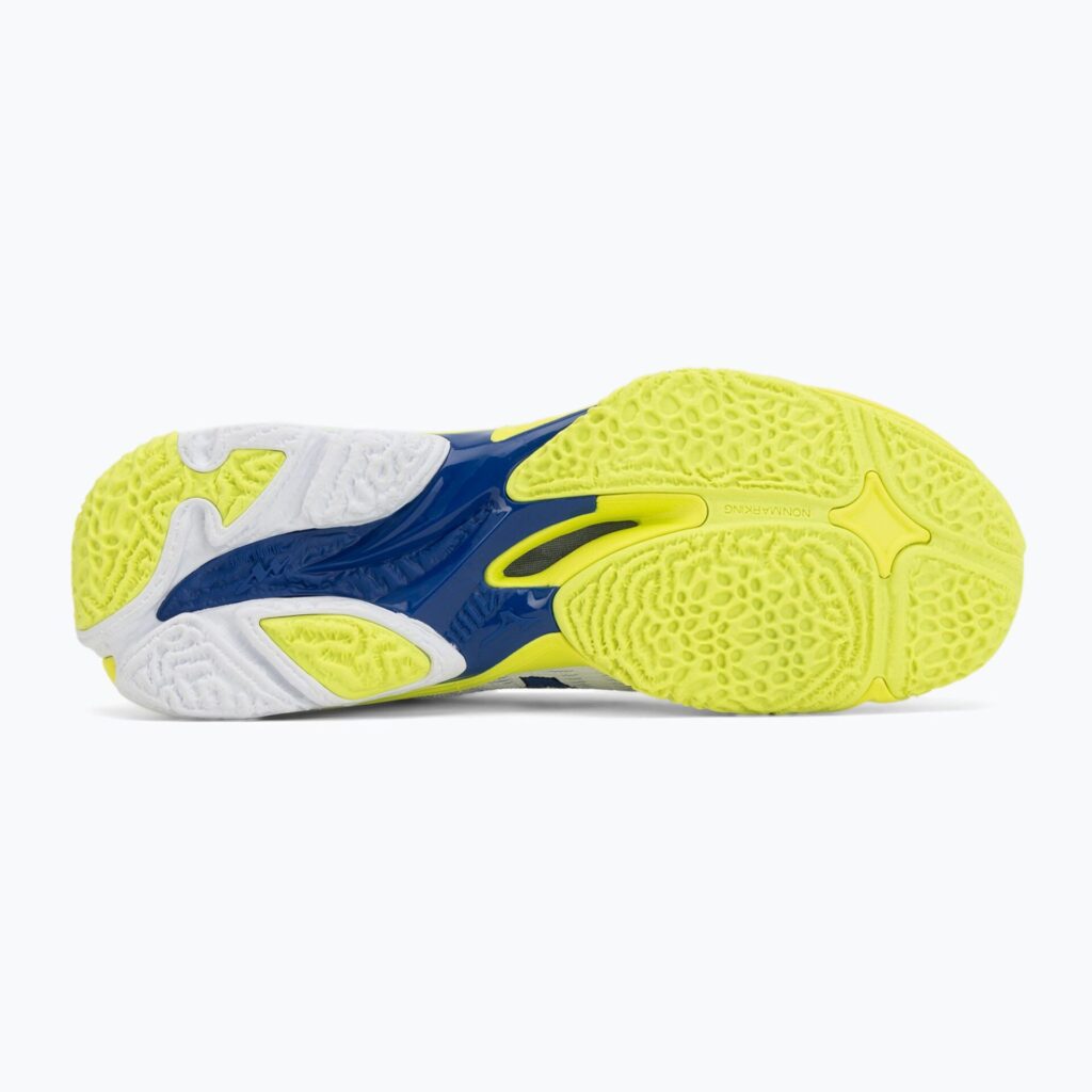 Волейбольные кроссовки Mizuno Wave Lightning Elite white/lighting yellow/dazzling blue