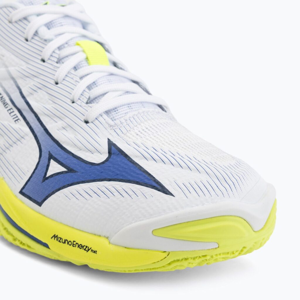 Волейбольные кроссовки Mizuno Wave Lightning Elite white/lighting yellow/dazzling blue