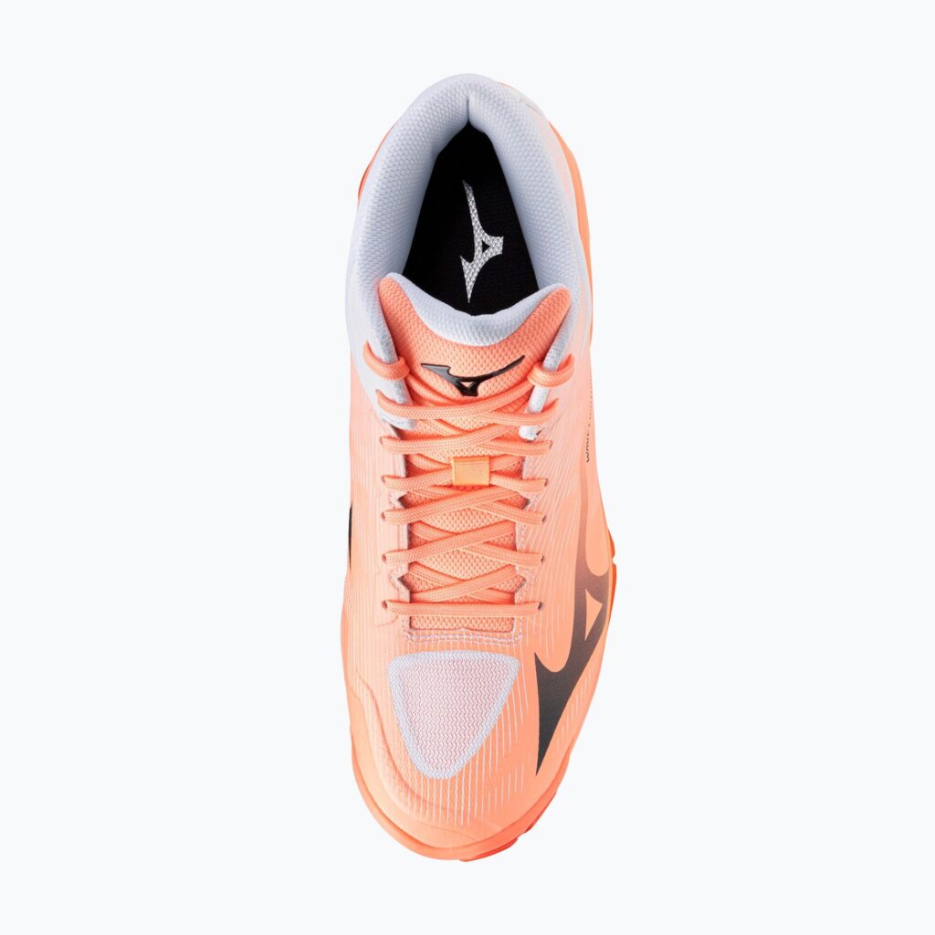 Волейбольные кроссовки Mizuno Wave Lightning Pro Mid flamingo coral/carbon/white
