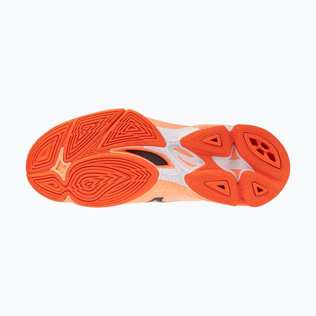Волейбольные кроссовки Mizuno Wave Lightning Pro Mid flamingo coral/carbon/white