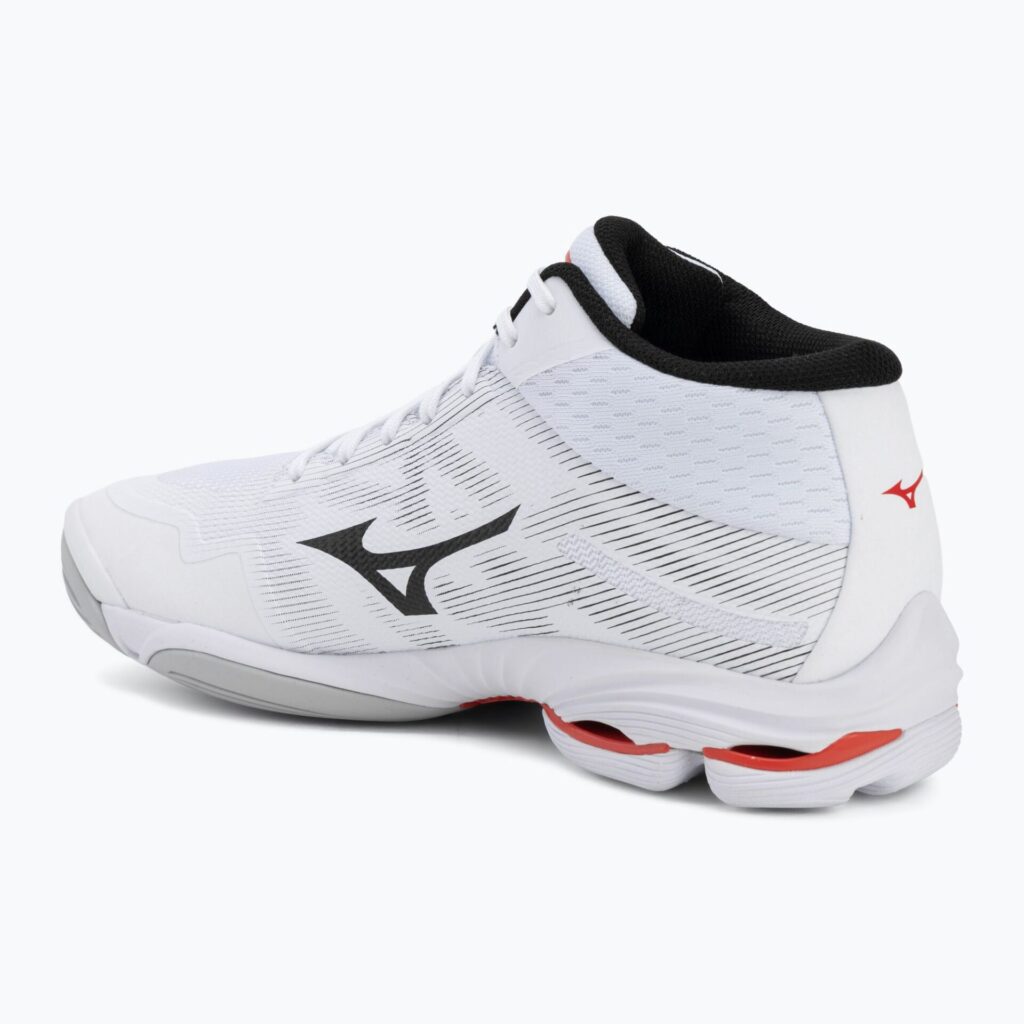Волейбольные кроссовки Mizuno Wave Lightning Pro Mid white/black/fiery red