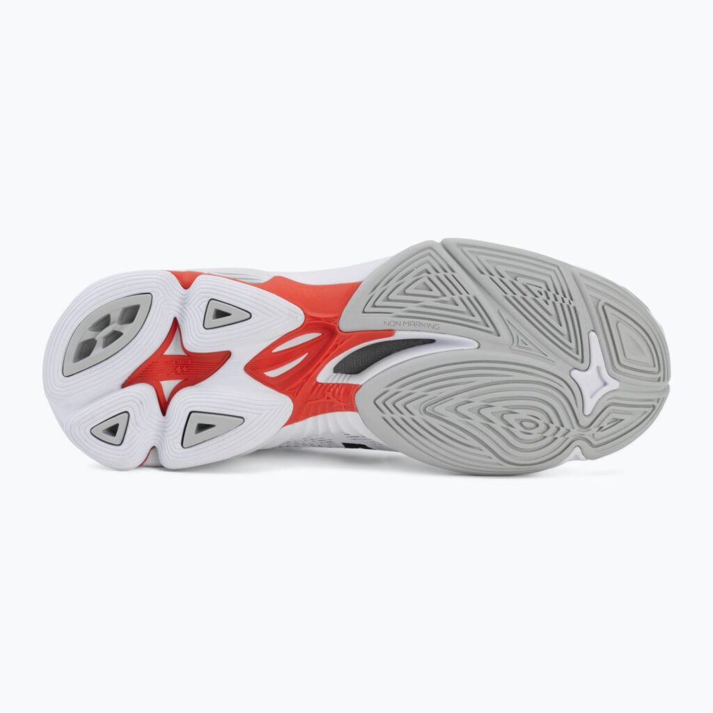 Волейбольные кроссовки Mizuno Wave Lightning Pro Mid white/black/fiery red