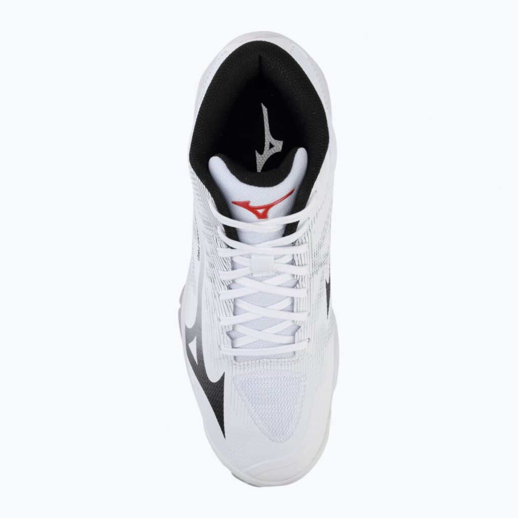 Волейбольные кроссовки Mizuno Wave Lightning Pro Mid white/black/fiery red
