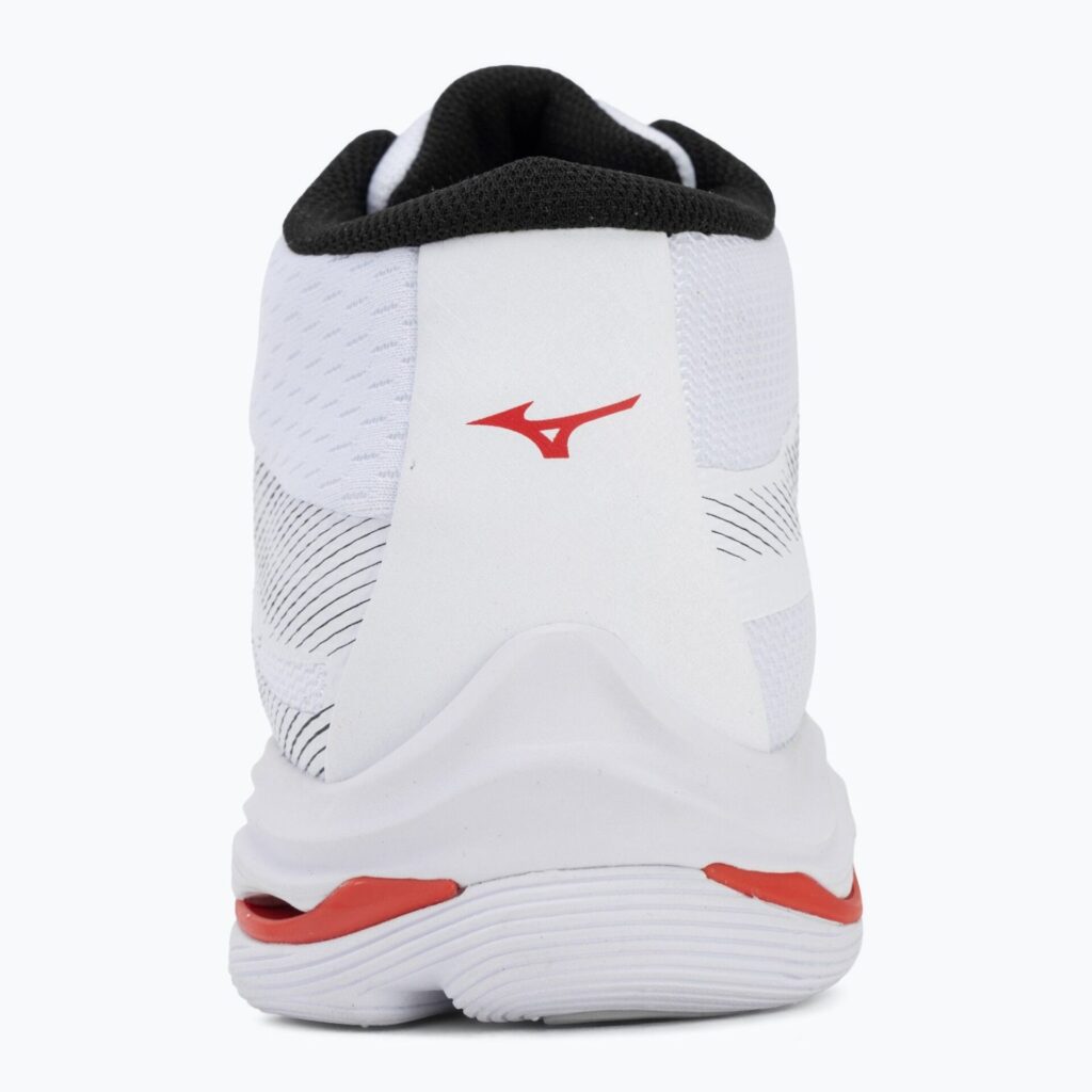 Волейбольные кроссовки Mizuno Wave Lightning Pro Mid white/black/fiery red