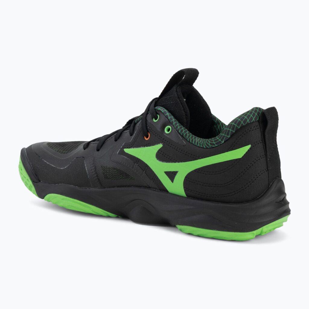 Волейбольные кроссовки Mizuno Wave Momentum Elite black/glowing apple/mandarin orange