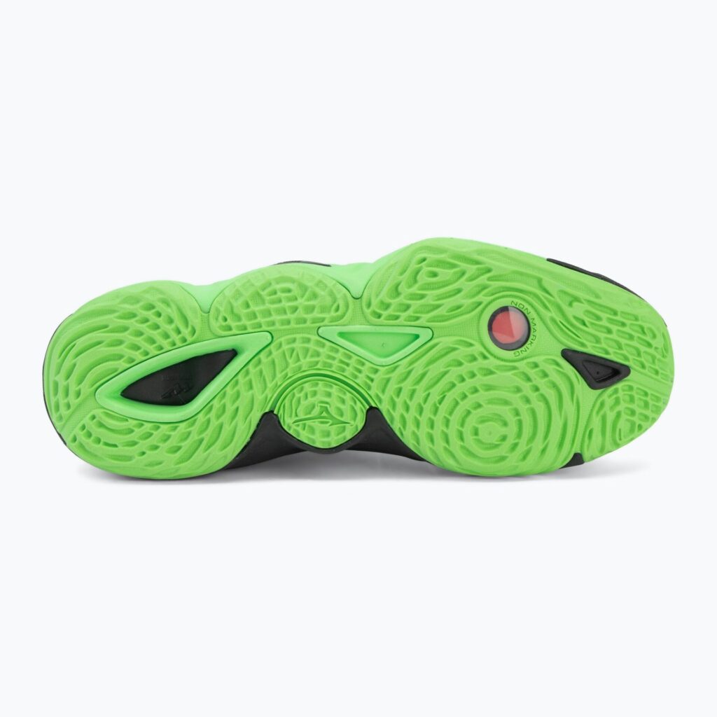 Волейбольные кроссовки Mizuno Wave Momentum Elite black/glowing apple/mandarin orange