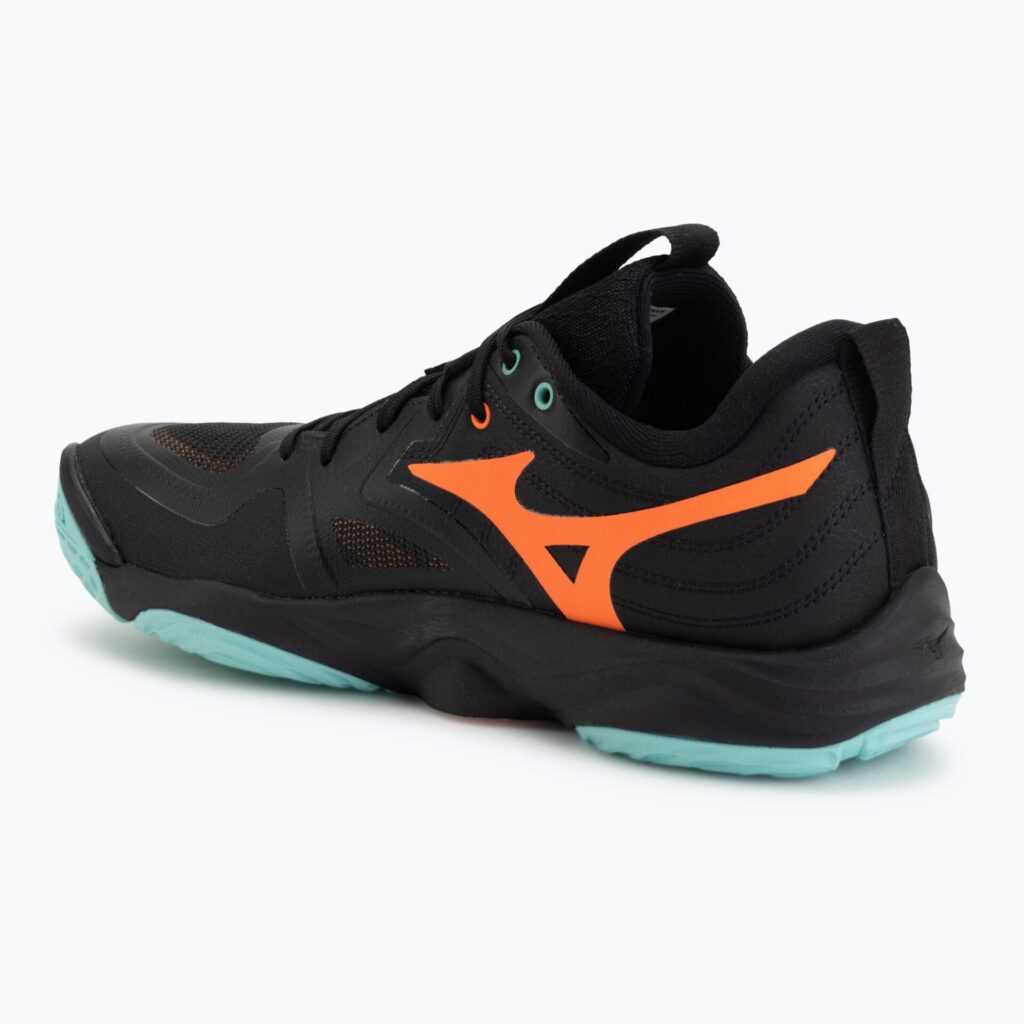 Волейбольные кроссовки Mizuno Wave Momentum Elite black/tangelo/ice green