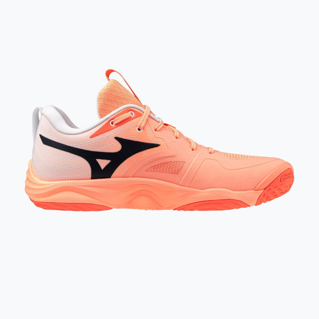 Волейбольные кроссовки Mizuno Wave Momentum Elite flamingo coral/lava orange/white