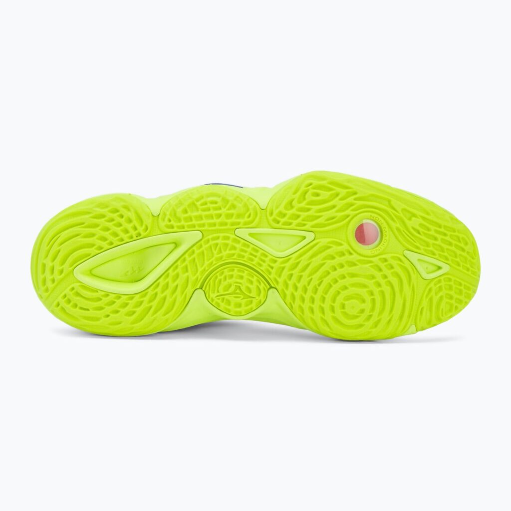 Волейбольные кроссовки Mizuno Wave Momentum Elite white/lightning yellow/dazzling blue
