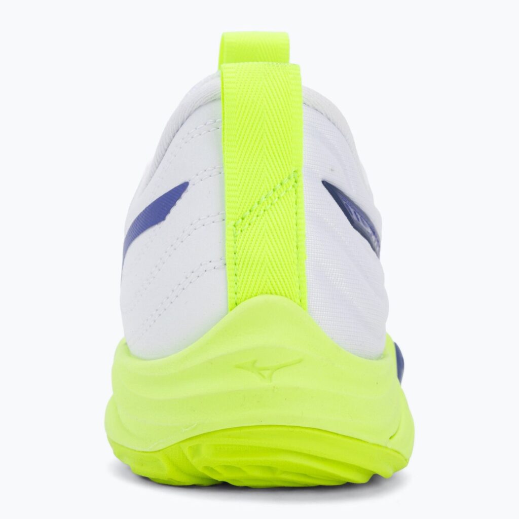 Волейбольные кроссовки Mizuno Wave Momentum Elite white/lightning yellow/dazzling blue