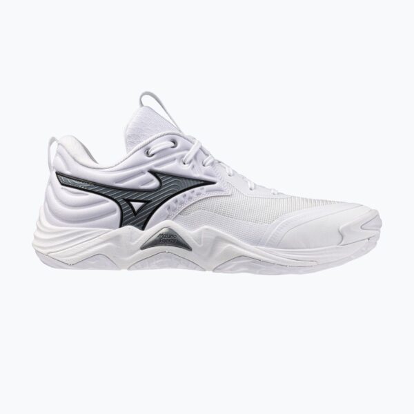 Волейбольные кроссовки Mizuno Wave Momentum Elite white/metallic gray/black