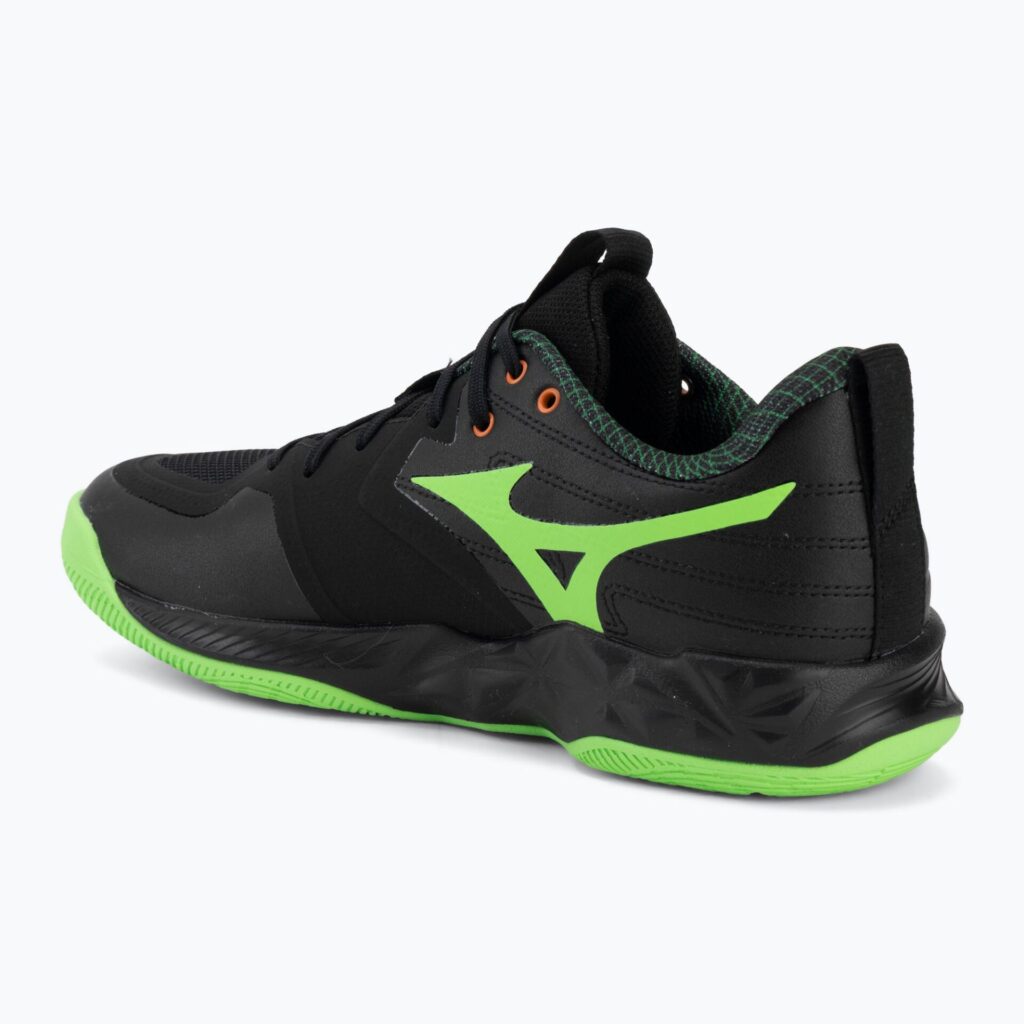 Волейбольные кроссовки Mizuno Wave Momentum Pro black/glowing apple/mandarin orange