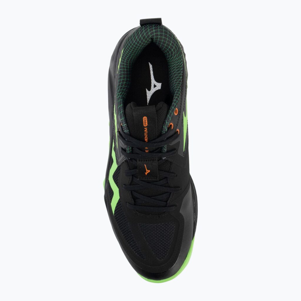 Волейбольные кроссовки Mizuno Wave Momentum Pro black/glowing apple/mandarin orange