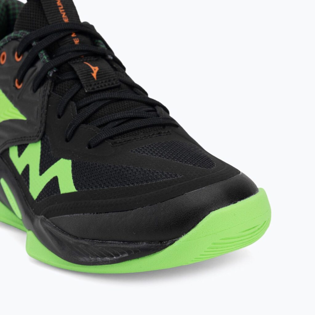 Волейбольные кроссовки Mizuno Wave Momentum Pro black/glowing apple/mandarin orange