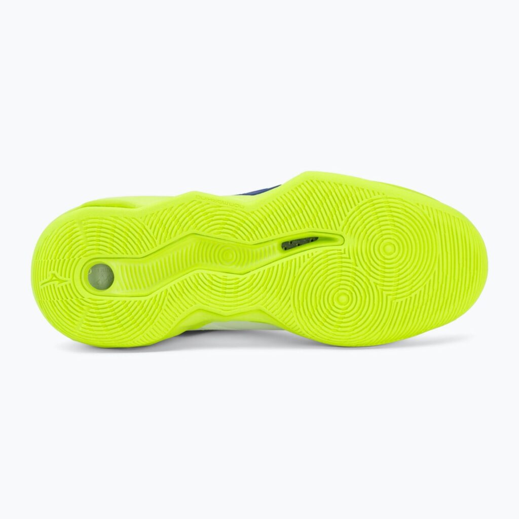 Волейбольные кроссовки Mizuno Wave Momentum Pro Mid white/lightning yellow/dazzling blue