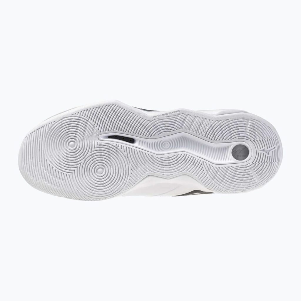 Волейбольные кроссовки Mizuno Wave Momentum Pro Mid white/metallic gray/black