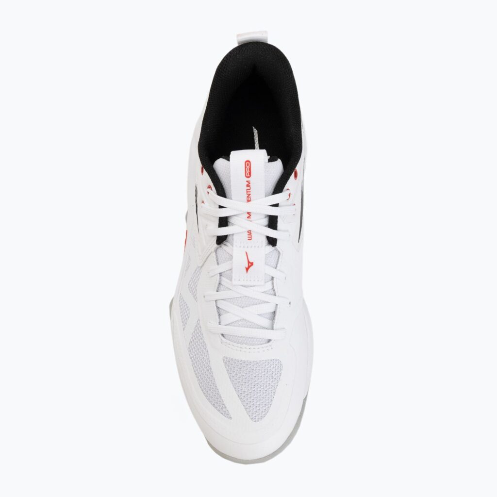 Волейбольные кроссовки Mizuno Wave Momentum Pro white/black/fiery red