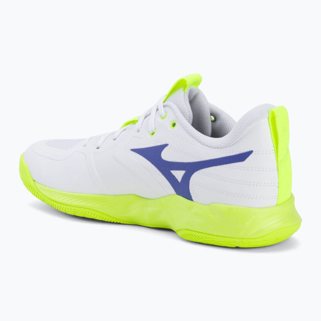 Волейбольные кроссовки Mizuno Wave Momentum Pro white/lightning yellow/dazzling blue