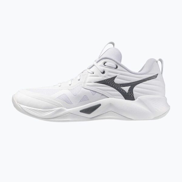 Волейбольные кроссовки Mizuno Wave Momentum Pro white/metallic gray/black