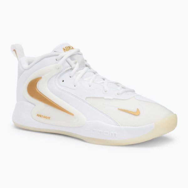 Волейбольные кроссовки Nike React Hyperset 2 white/white/metallic gold
