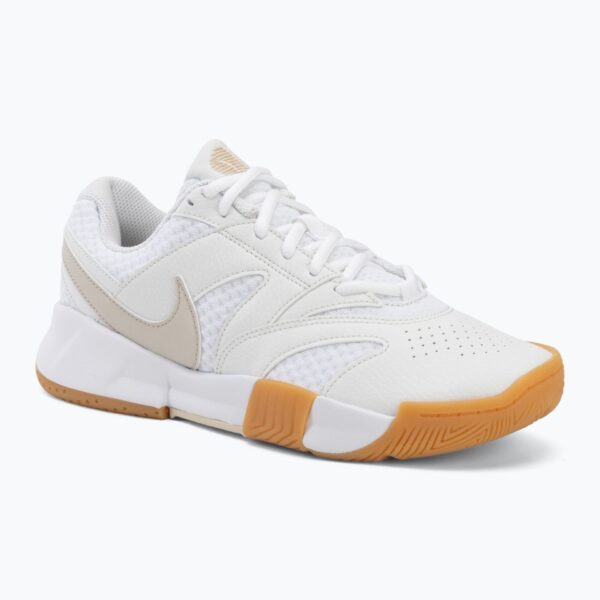 Женские теннисные кроссовки Nike Court Lite 4 White/Summit White/Linen/Light Orewood Brown