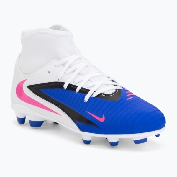 Детские футбольные бутсы Nike Phantom 6 High Club FG/MG racer blue/white/pink blast