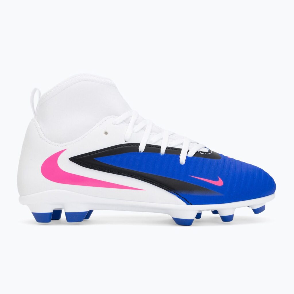 Детские футбольные бутсы Nike Phantom 6 High Club FG/MG racer blue/white/pink blast