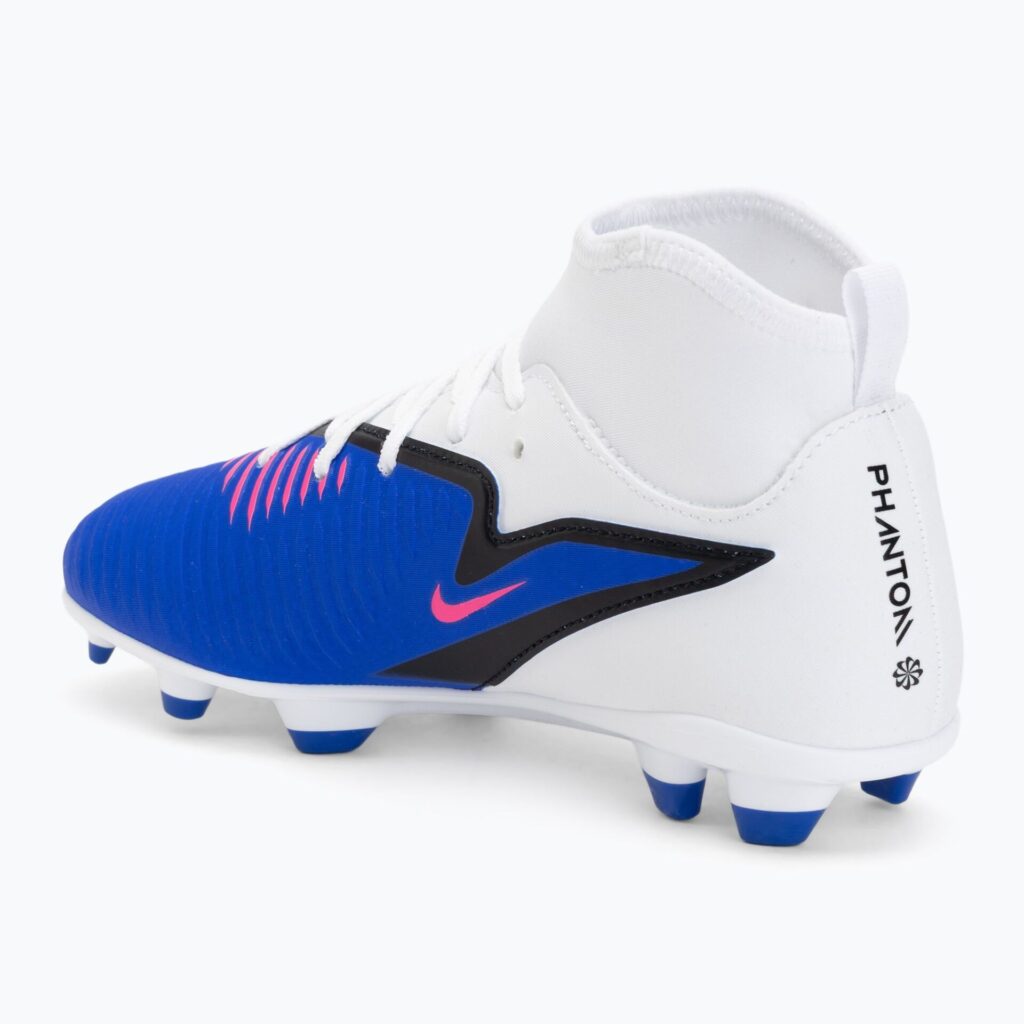 Детские футбольные бутсы Nike Phantom 6 High Club FG/MG racer blue/white/pink blast