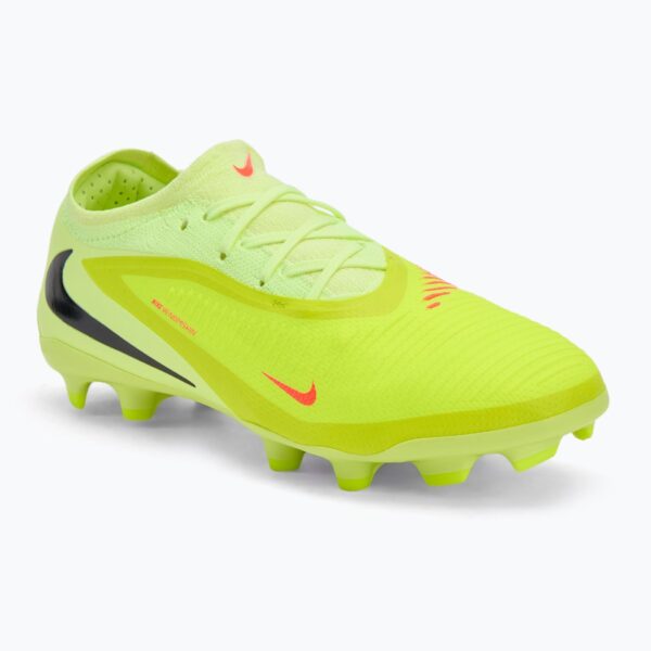 Детские футбольные бутсы Nike Phantom 6 Low Pro FG/MG hyper crimson/limelight/black