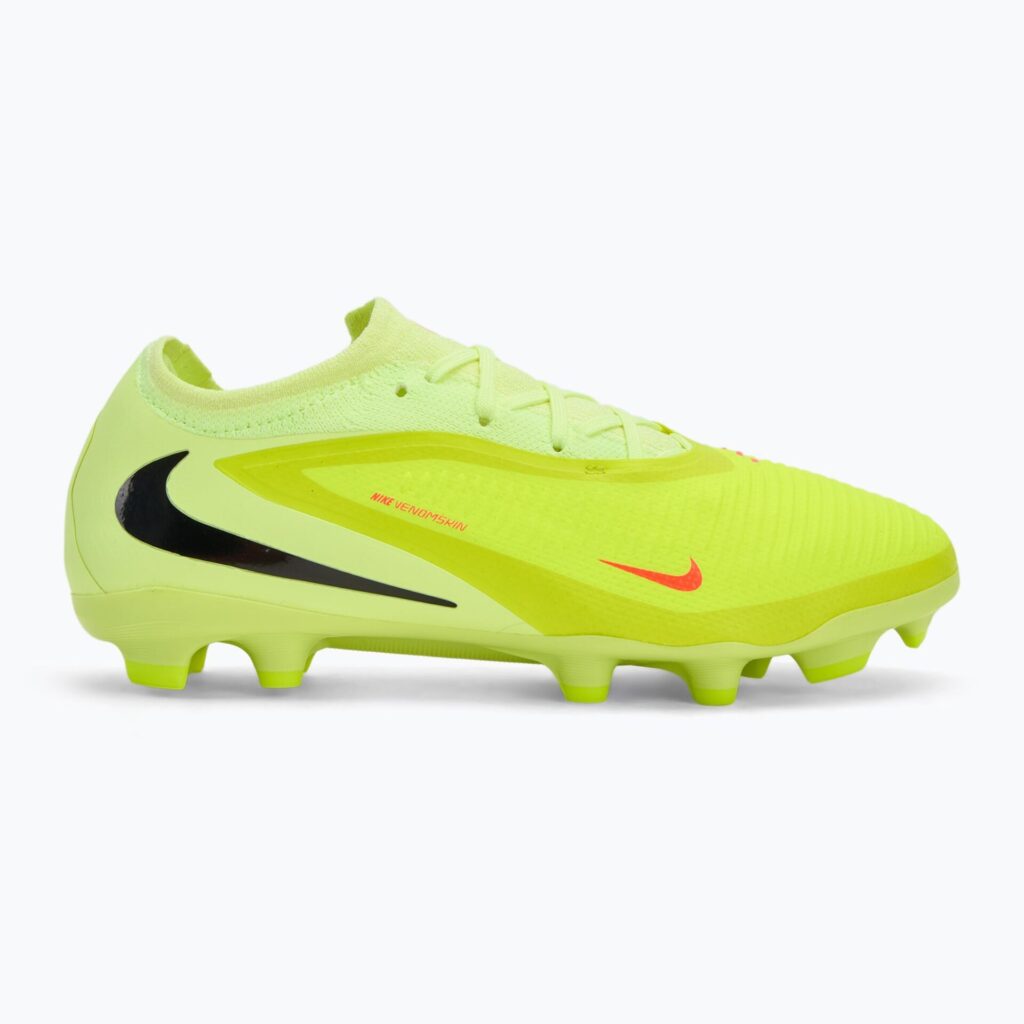 Детские футбольные бутсы Nike Phantom 6 Low Pro FG/MG hyper crimson/limelight/black
