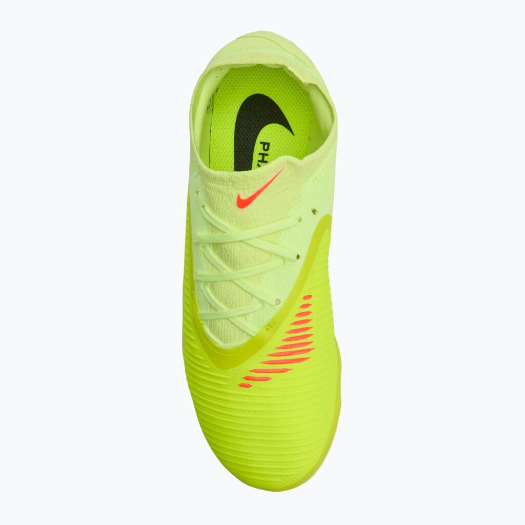 Детские футбольные бутсы Nike Phantom 6 Low Pro FG/MG hyper crimson/limelight/black