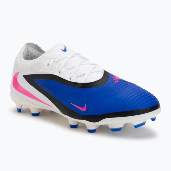 Детские футбольные бутсы Nike Phantom 6 Low Pro FG/MG racer blue/white/pink blast