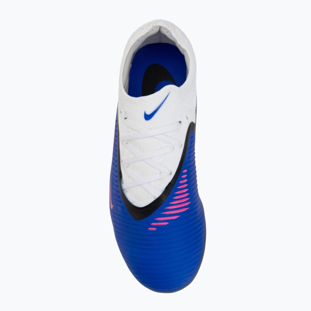 Детские футбольные бутсы Nike Phantom 6 Low Pro FG/MG racer blue/white/pink blast