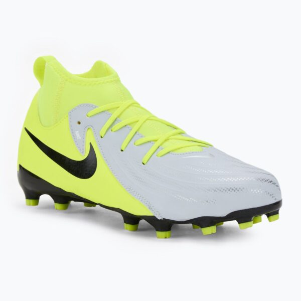 Детские футбольные бутсы Nike Phantom Luna 2 Academy FG/MG metallic silver/volt/black
