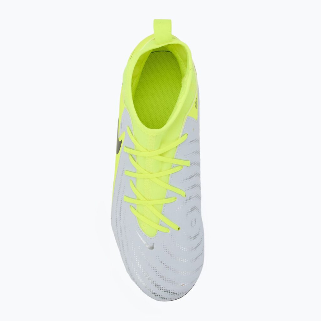 Детские футбольные бутсы Nike Phantom Luna 2 Academy FG/MG metallic silver/volt/black