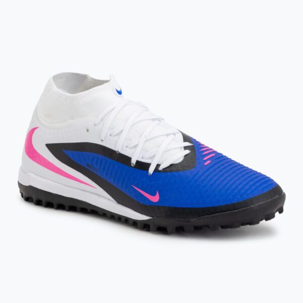 Футбольные бутсы Nike Phantom 6 High Academy TF racer blue/white/pink blast