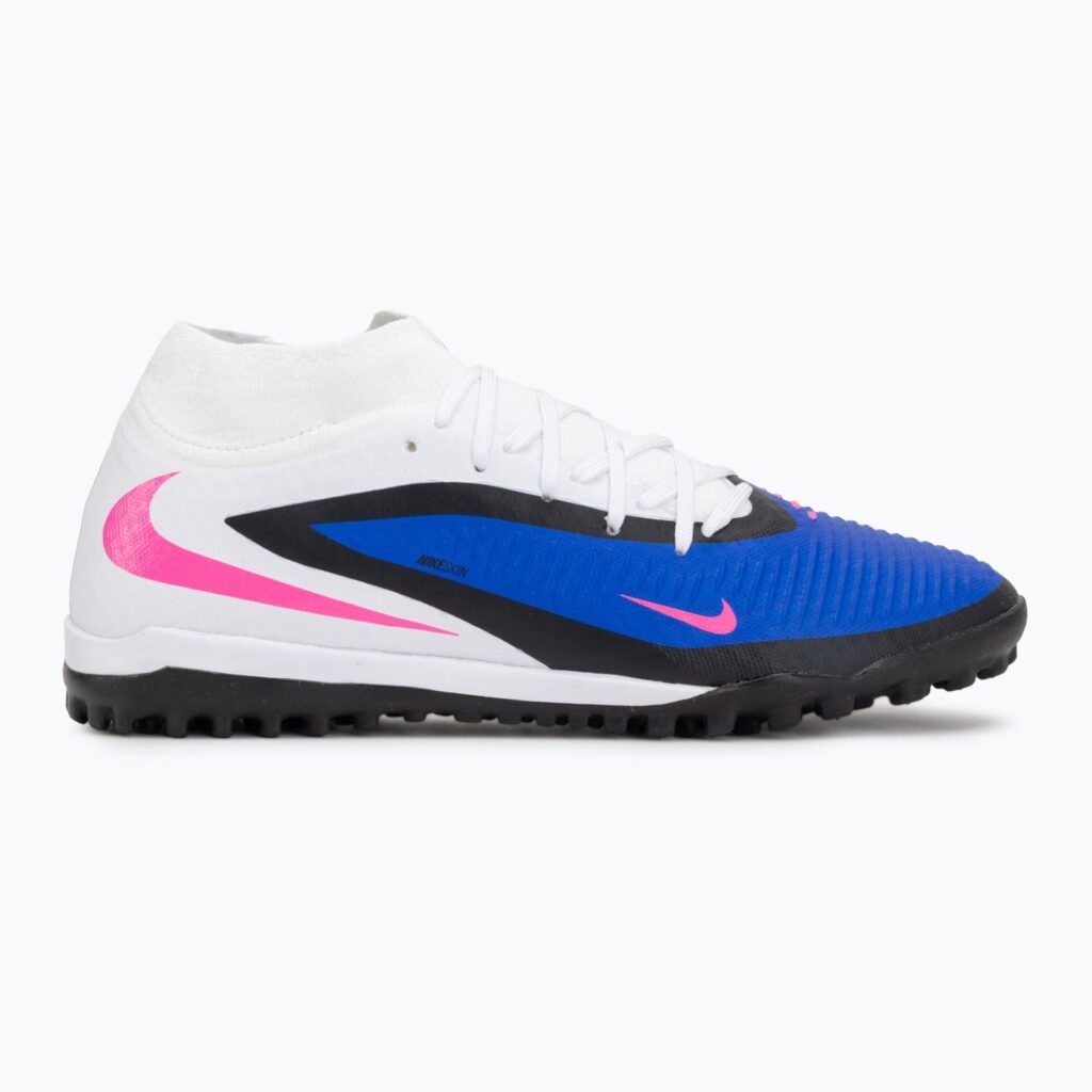 Футбольные бутсы Nike Phantom 6 High Academy TF racer blue/white/pink blast