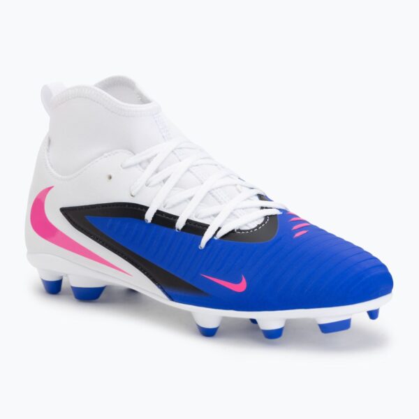 Футбольные бутсы Nike Phantom 6 High Club FG/MG racer blue/white/pink blast